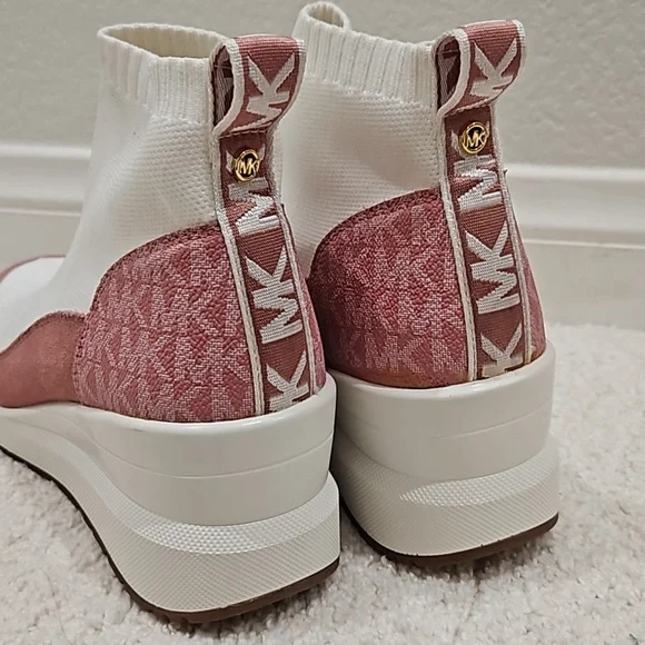 Michael Kors Pink and White Sock Boot - Picture 2 of 7